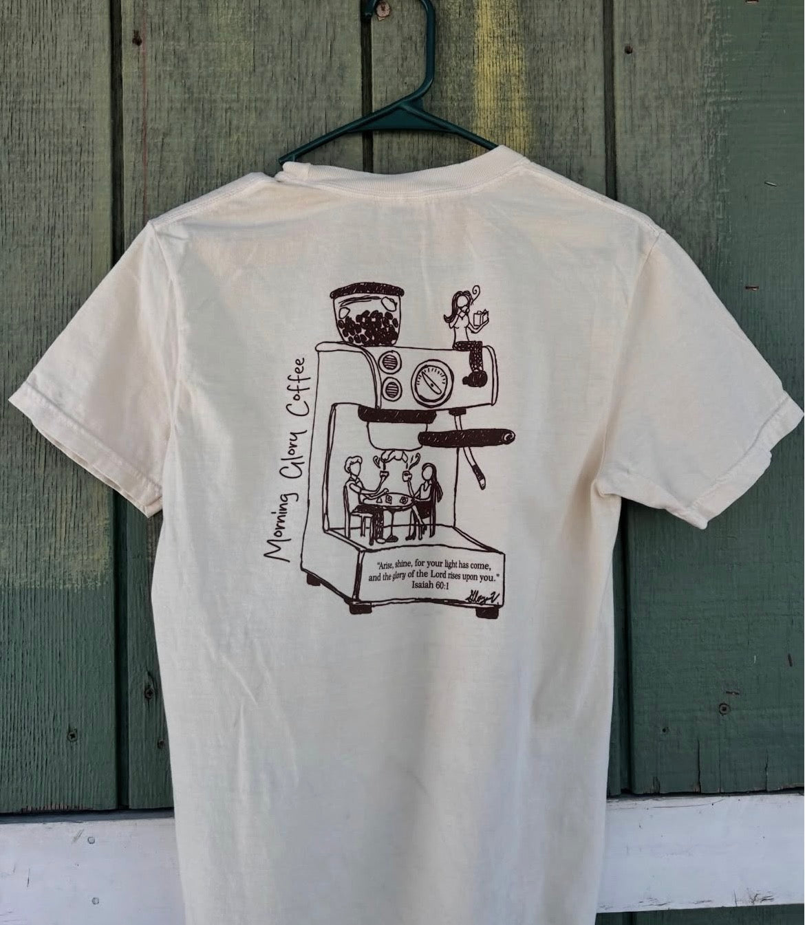 Glory’s Espresso Artwork Washed Brown Tee