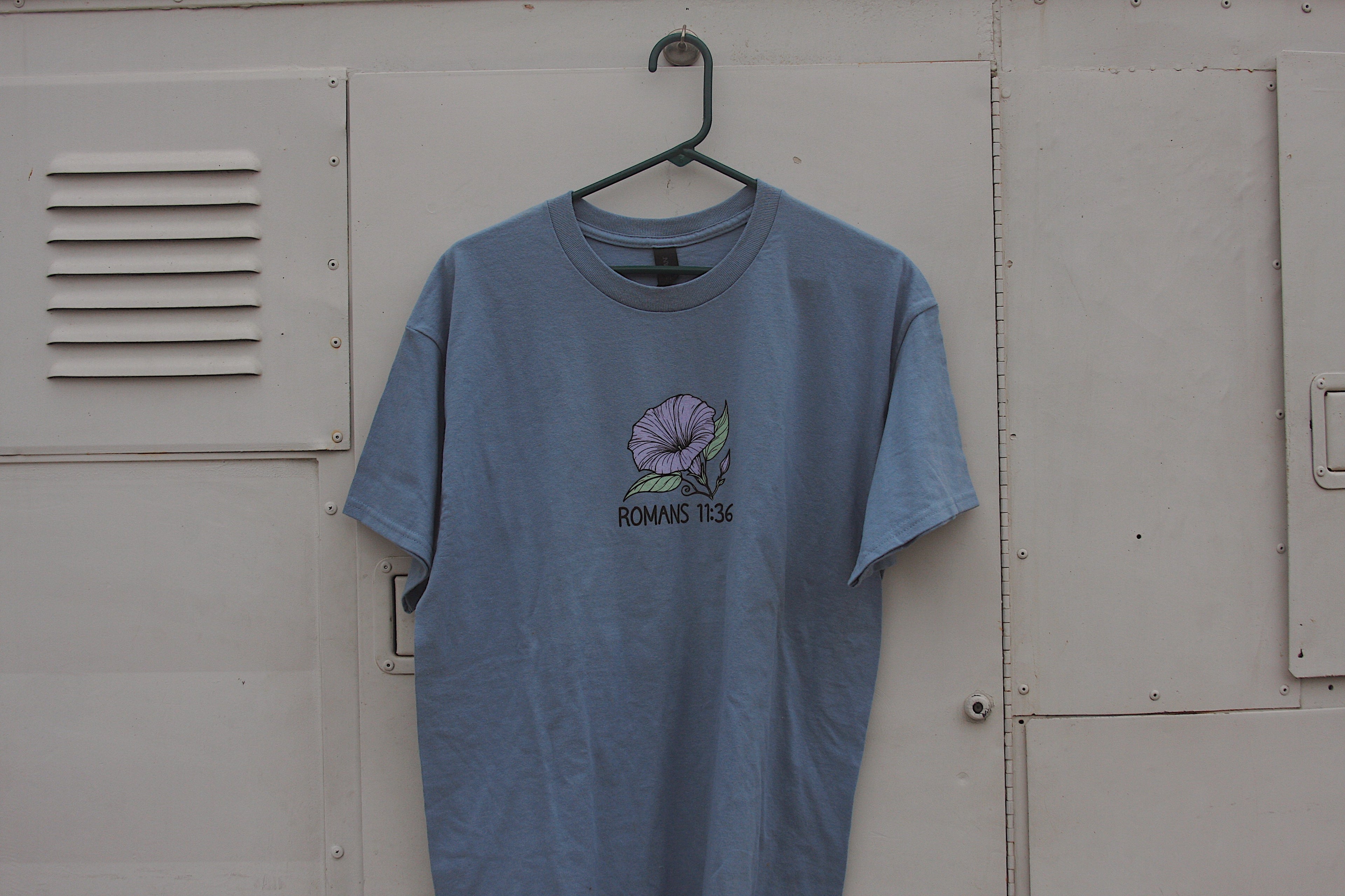 Morning Glory Romans 11:36 Tee